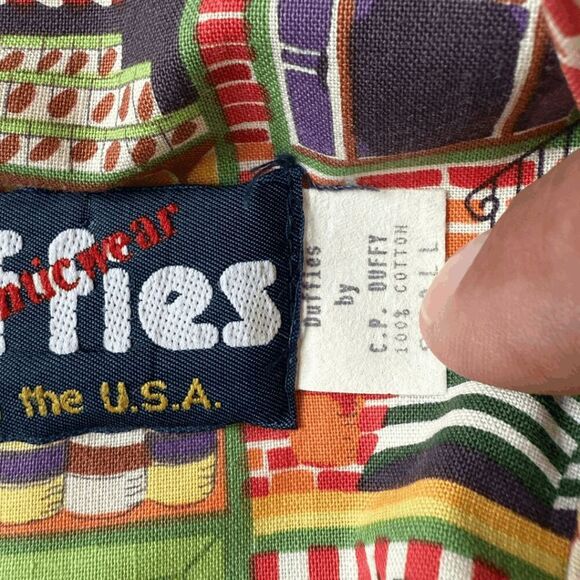 Duffies by C.P. Duffy Men's Cotton Short Sleeve Button Up Shirt Multicolor Small - Picture 4 of 5